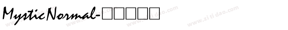 Mystic Normal字体转换